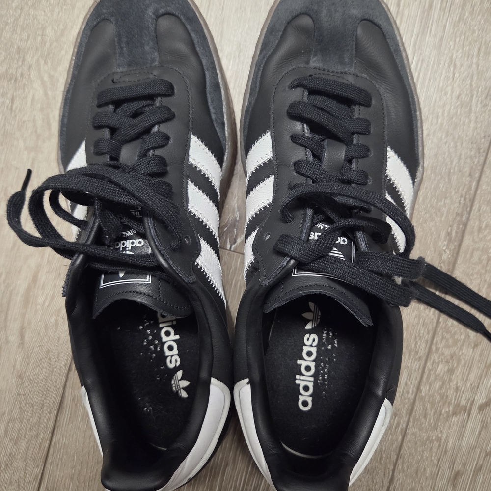 Adidas Black and White Athletic Shoes